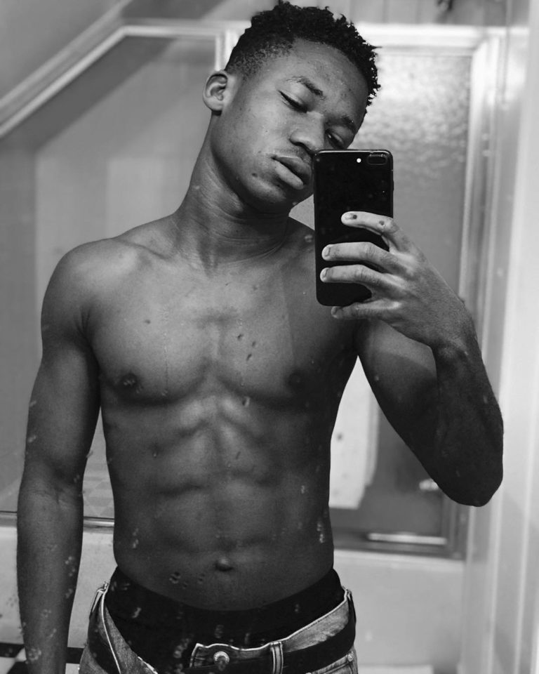 Image result for Abraham Attah shows off his six-pack abs and the ladies go crazy adomonline.com