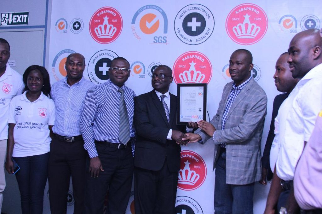 Kasapreko Presented With ISO Certificate For Quality Safe Products