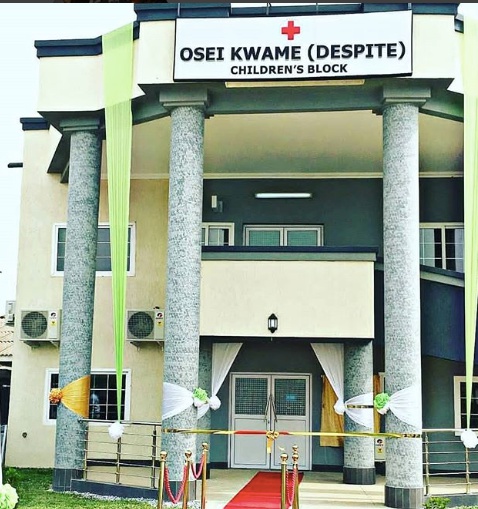 Dr. Osei Kwame Despite builds children's block for 37 Military Hospital as a birthday gift
