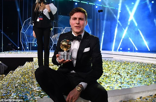 Manchester United defender, Victor Lindelof wins Swedish player of the year after 