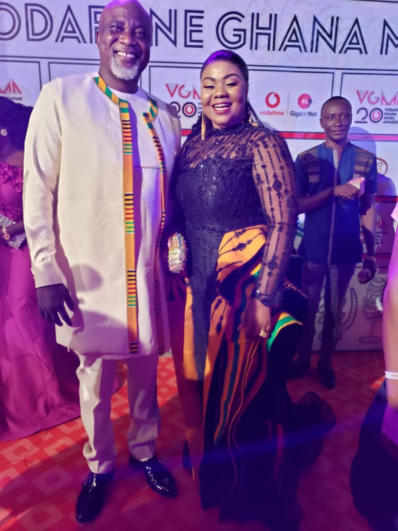 #VGMA20: Empress Gifty and husband arrive on the red carpet.