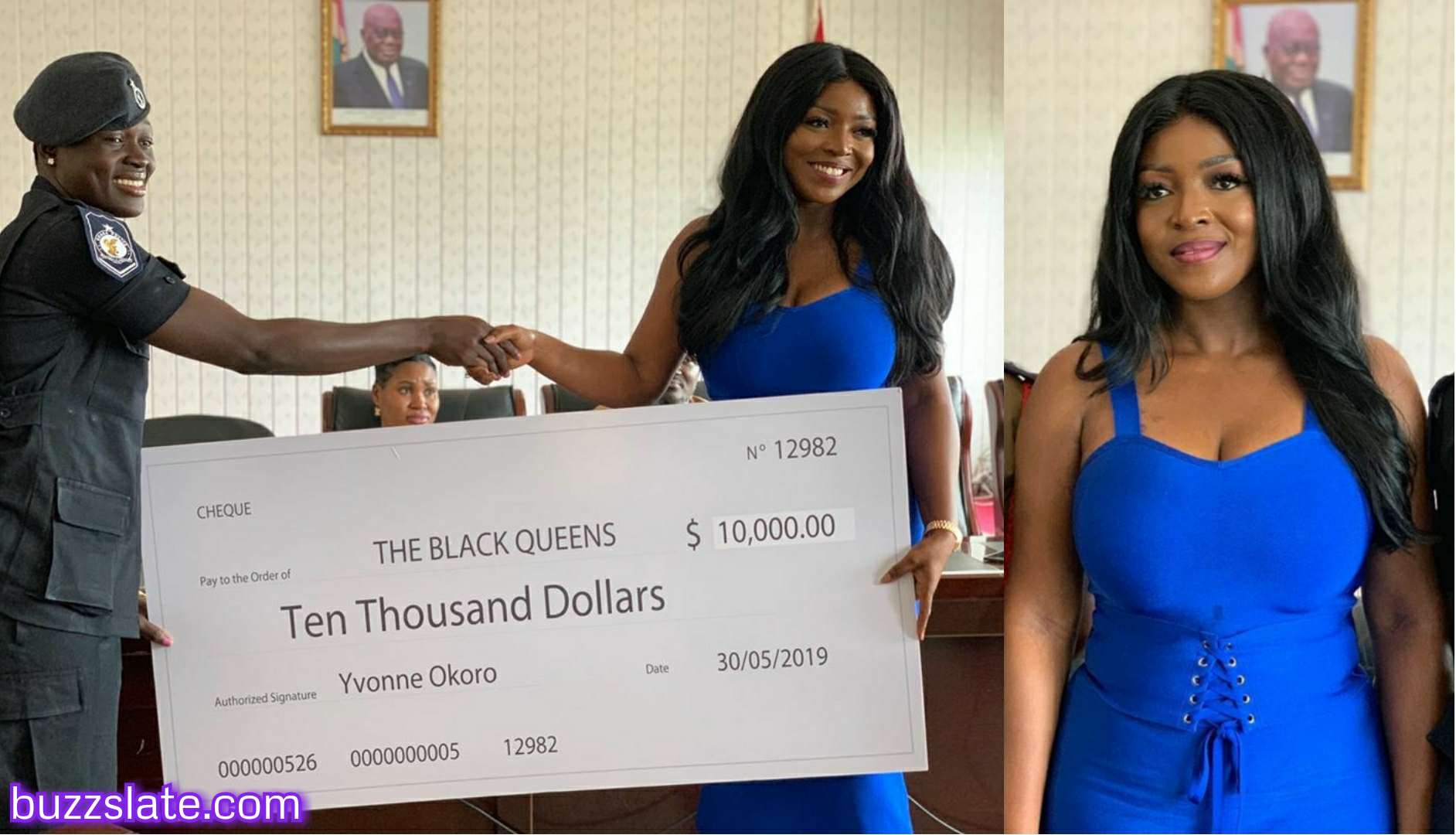 Exclusive Video: Yvonne Okoro presents $10,000 to Black Queens.