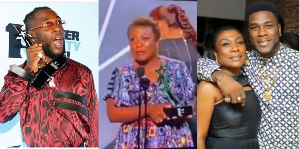 #BETAwards2019: Burna Boy's mother steals the show with powerful acceptance speech.