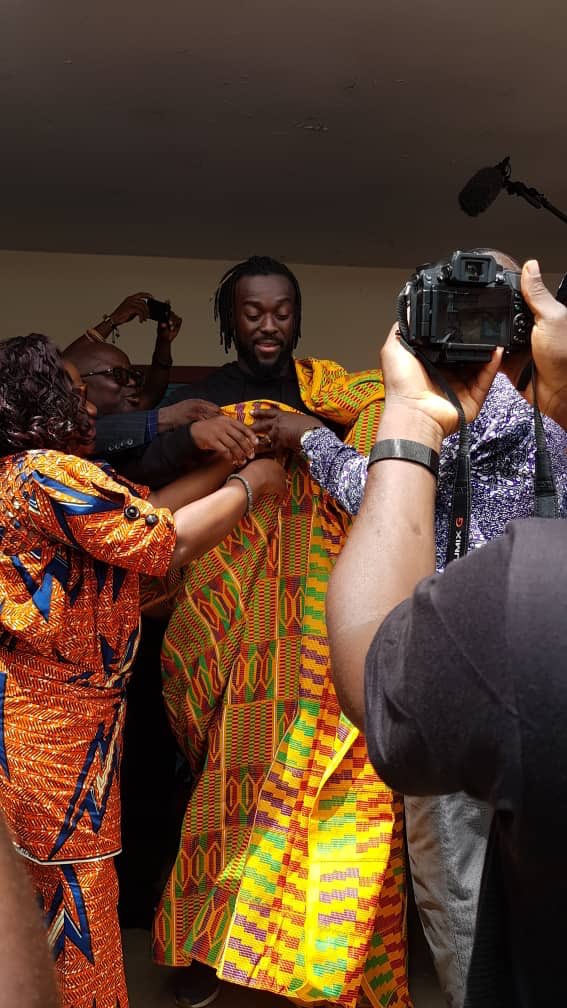 Kofi Kingston gets a royal welcome in Ejisu