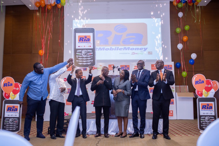 Executives of Zeepay, Ria and GT Bank at the launch