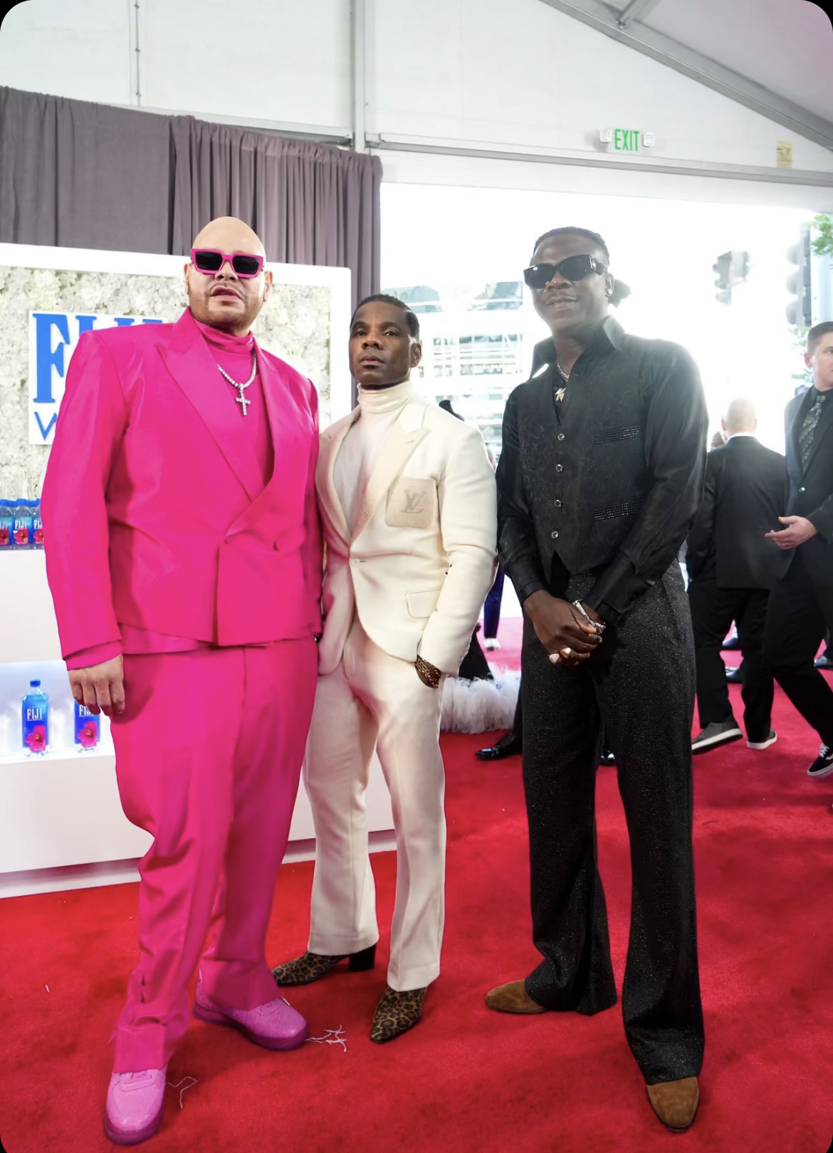 Stonebwoy with Kirk Franklin and Fat Joe at Grammys