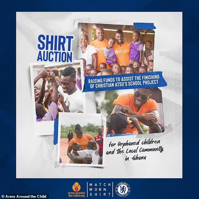 Chelsea & Everton unite to raise money for a charity supported by Christian Atsu