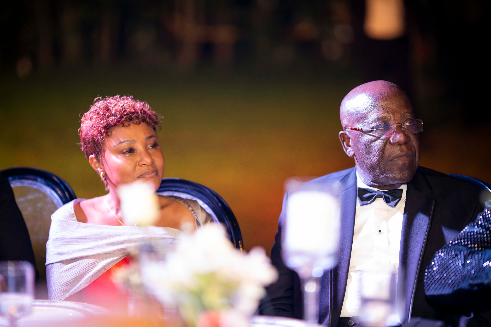 Sir Sam E. Jonah, President of AngloGold Ashanti and his wife, Lady Giselle Jonah at The Macallan’s exclusive dinner at The Safari Valley Resort