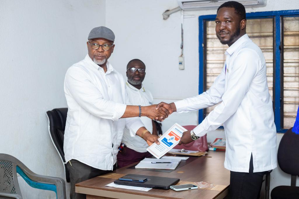 OB Nartey picks nomination form to contest for Adentan seat