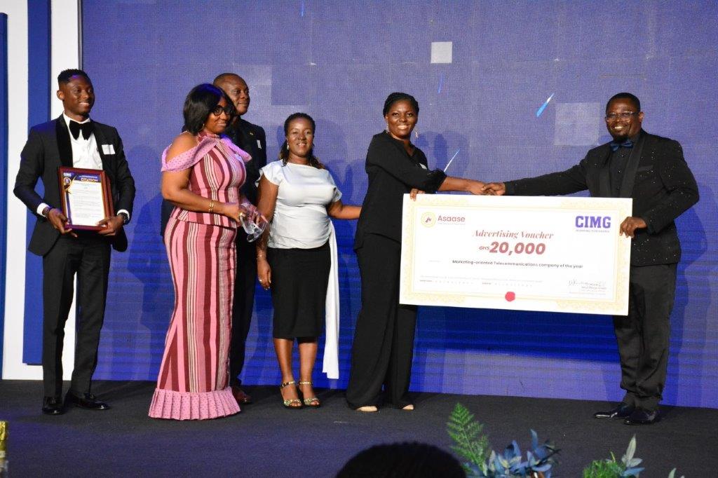 MTN Ghana adjudged Marketing-Oriented Telecommunications Company of the Year at CIMG Awards