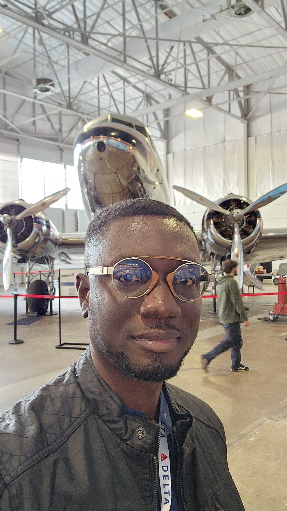 Ameyaw Debrah at Delta Flight Museum