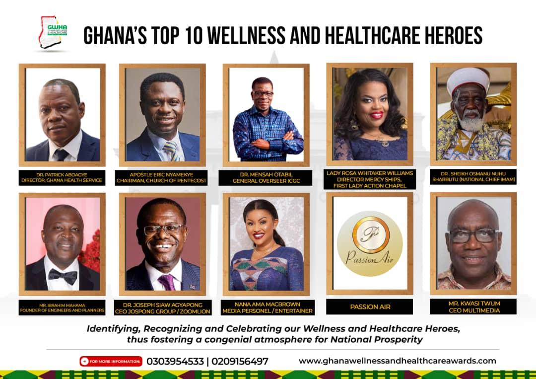 Top 10 Heroes Outstanding Contribution to Ghana's Healthcare Post- Covid