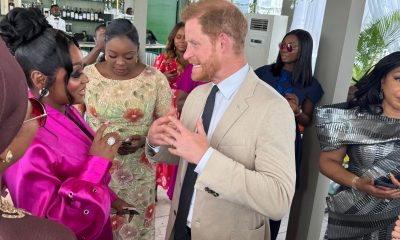 Jackie Appiah mingles with Prince Harry and Meghan Markle in Nigeria