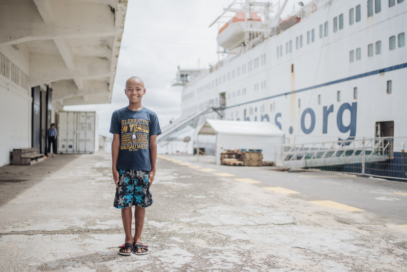 12-year-old boy reunites with hospital ship that transformed his life a decade ago