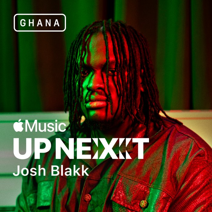 Apple Music Announces Josh Blakk As The Up Next Artist In Ghana