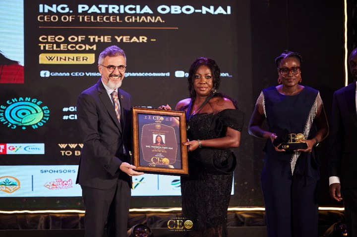 Dual recognition for Telecel Ghana’s Chief Executive at Ghana CEO Awards