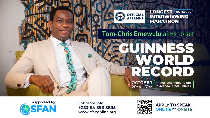 EdTech Pioneer Tom-Chris Emewulu Aims for Guinness World Record