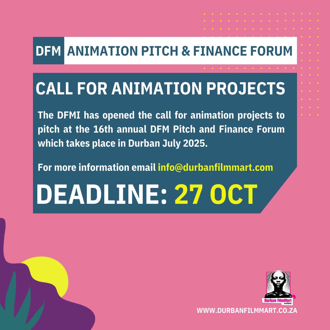 The Durban FilmMart Institute Call for projects - Animation