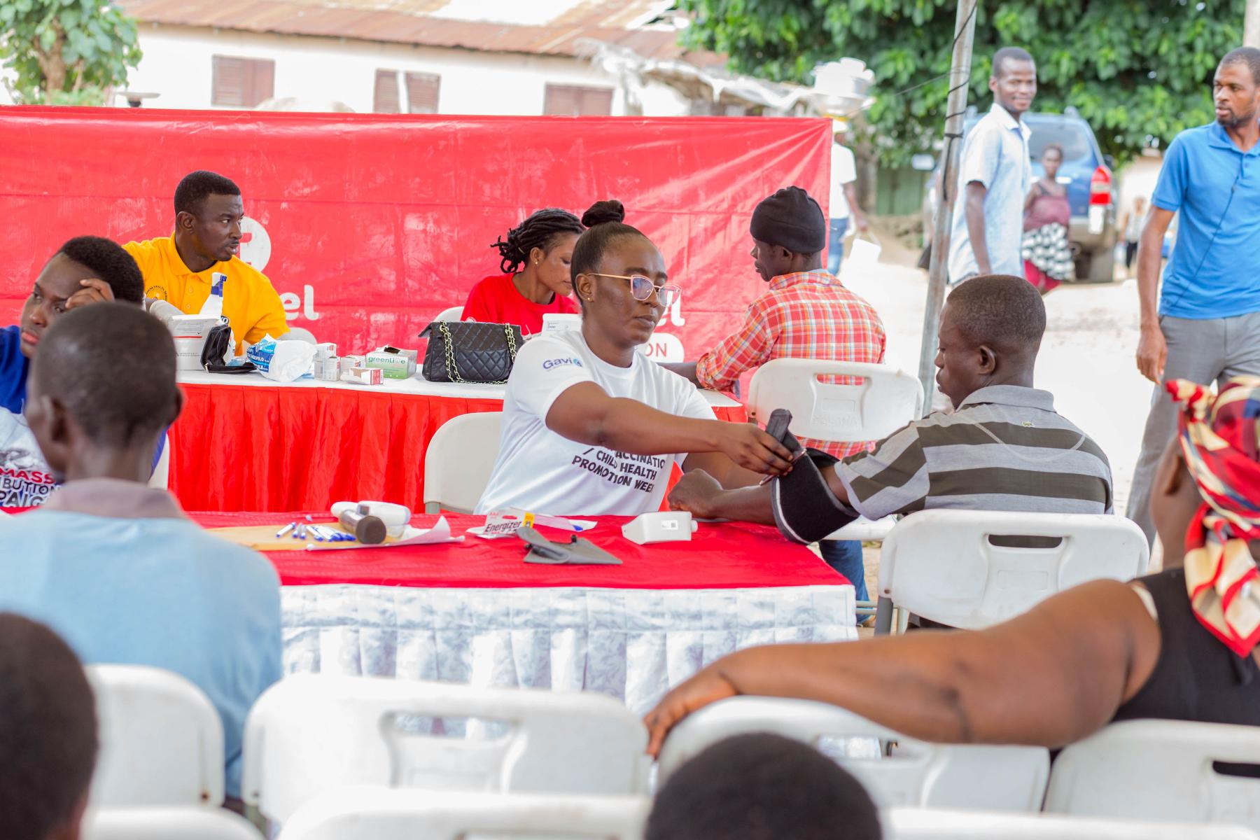 About 500 residents of Teacher Mante receive free comprehensive health screening as part of Telecel Ghana Foundation’s Healthfest and Rural Ultrasound Initiatives